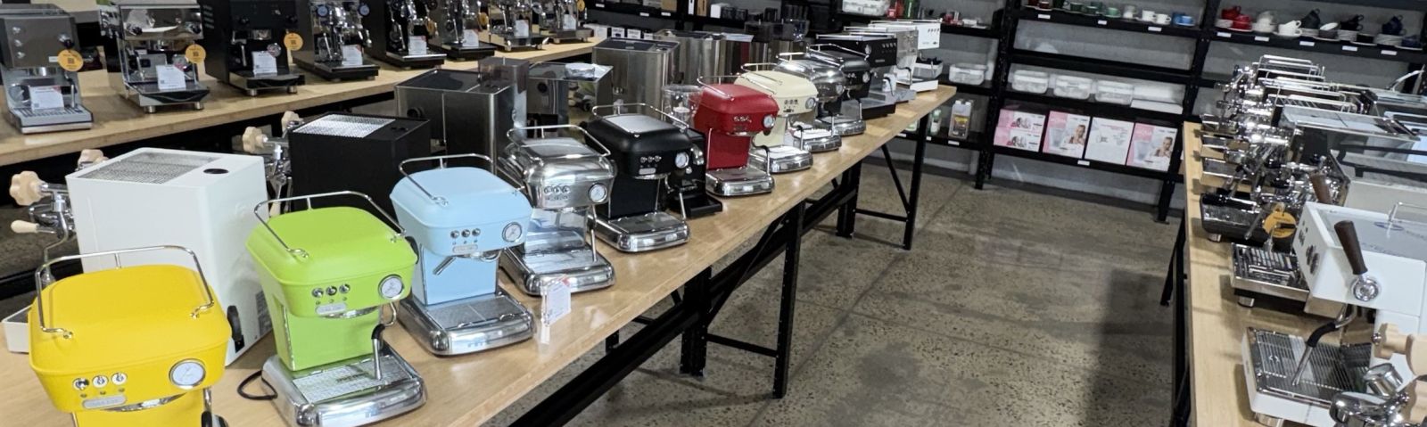 Coffee machines melbourne Jetblack showroom