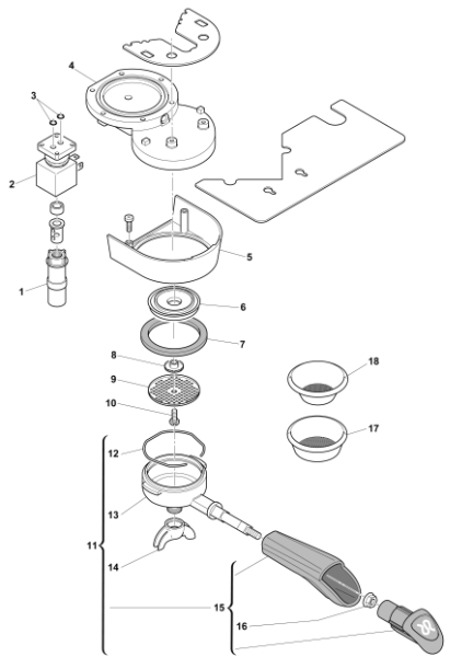 Brew Group and Portafilter