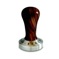 Ascaso V.4620 : Walnut Wood Handle Stainless Steel Tamper 58mm