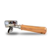 Ascaso PM.584 : Professional Portafilter Single Spout Stainless Steel Olive Wood
