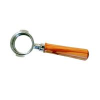 Ascaso PM.586 : Professional Portafilter Bottomless Stainless Steel Olive Wood