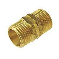 Brass Nipple, 3/8" Male to 3/8" Male BSPT - 98098
